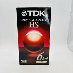 1 TDK T-120 HS Premium Quality 6 Hour VCR VHS Cassette Tapes New Sealed